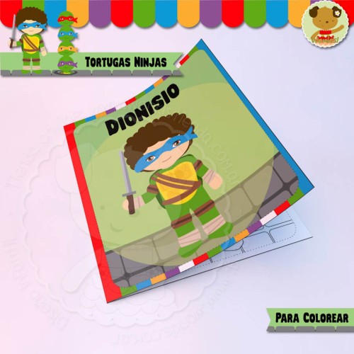 Tortugas Ninjas - Cuaderno para colorear